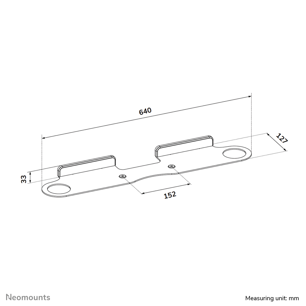 Neomounts WL30-726WH1 Wall mount for Sonos Beam - easy installation - white